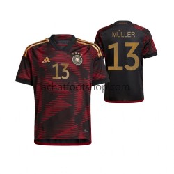 Maillot Allemagne Thomas Muller 13 Extérieur Tenue pour Homme Coupe du Monde 2022 Manche Courte Maillot Allemagne Thomas Muller 13 Extérieur Tenue pour Homme Coupe du Monde 2022 Manche Courte