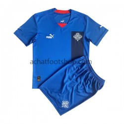 Maillot Islande Domicile Tenue pour Enfant 2022 Manche Courte
