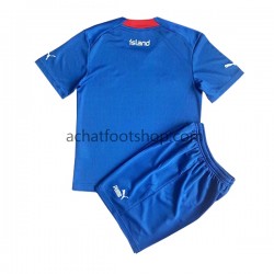 Maillot Islande Domicile Tenue pour Enfant 2022 Manche Courte