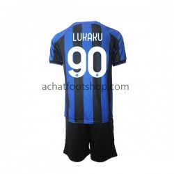 Maillot Inter Milan Romelu Lukaku 90 Domicile Tenue pour Enfant 2022-2023 Manche Courte Maillot Inter Milan Romelu Lukaku 90 Domicile Tenue pour Enfant 2022-2023 Manche Courte