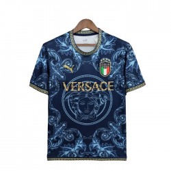 Maillot Italie Versace Edition Domicile Tenue pour Homme 2022-2023 Manche Courte Maillot Italie Versace Edition Domicile Tenue pour Homme 2022-2023 Manche Courte