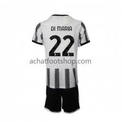Maillot Juventus Di Maria 22 Domicile Tenue pour Enfant 2022-2023 Manche Courte