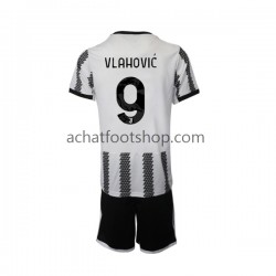 Maillot Juventus Vlahovic 9 Domicile Tenue pour Enfant 2022-2023 Manche Courte