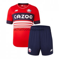 Maillot OSC Lille Domicile Tenue pour Enfant 2022-2023 Manche Courte