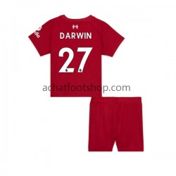 Maillot Liverpool Darwin Nunez 27 Domicile Tenue pour Enfant 2022-2023 Manche Courte Maillot Liverpool Darwin Nunez 27 Domicile Tenue pour Enfant 2022-2023 Manche Courte