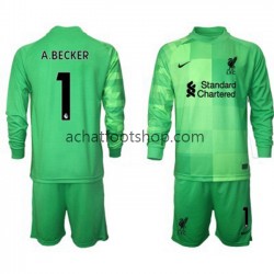 Maillot Liverpool Alisson Becker 1 Gardien Domicile Tenue pour Enfant 2021-2022 Manche Longue Maillot Liverpool Alisson Becker 1 Gardien Domicile Tenue pour Enfant 2021-2022 Manche Longue