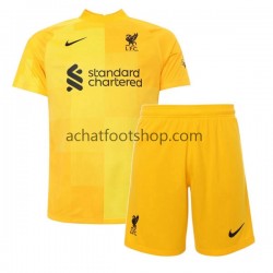 Maillot Liverpool Gardien Extérieur Tenue pour Enfant 2021-2022 Manche Courte