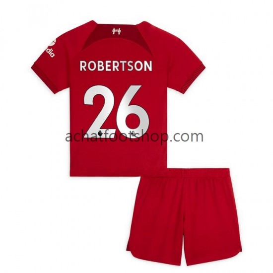 Maillot Liverpool Robertson 26 Domicile Tenue pour Enfant 2022-2023 Manche Courte Maillot Liverpool Robertson 26 Domicile Tenue pour Enfant 2022-2023 Manche Courte