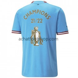 Maillot Manchester City Champions Domicile Tenue pour Homme 2022-2023 Manche Courte