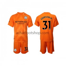 Maillot Manchester City Ederson M. 31 Gardien 3ème Tenue pour Enfant 2022-2023 Manche Courte
