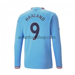 Maillot Manchester City Haaland 9 Domicile Tenue pour Homme 2022-2023 Manche Longue