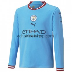 Maillot Manchester City Domicile Tenue pour Homme 2022-2023 Manche Longue