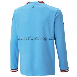 Maillot Manchester City Domicile Tenue pour Homme 2022-2023 Manche Longue