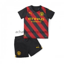 Maillot Manchester City Extérieur Tenue pour Enfant 2022-2023 Manche Courte