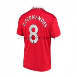 Maillot Manchester United Bruno Fernandes 8 Domicile Tenue pour Homme 2022-2023 Manche Courte