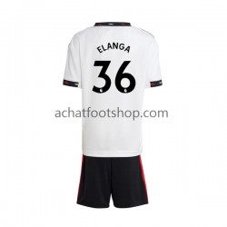 Maillot Manchester United Elanga 36 Extérieur Tenue pour Enfant 2022-2023 Manche Courte