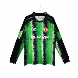 Maillot Manchester United Gardien Rétro Domicile Tenue pour Homme 1990 1991 Manche Longue