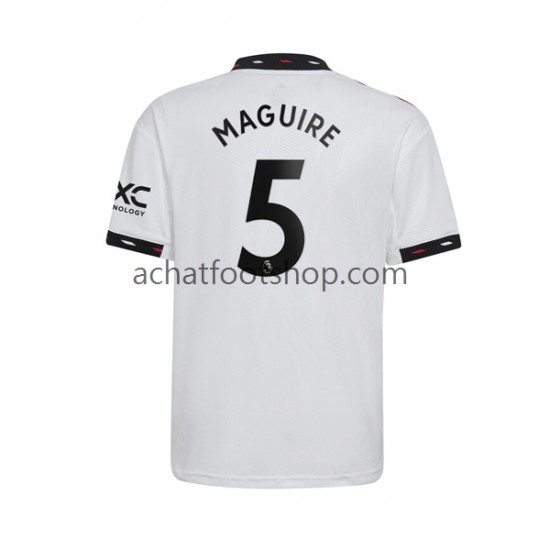 Maillot Manchester United Harry Maguire 5 Extérieur Tenue pour Homme 2022-2023 Manche Courte Maillot Manchester United Harry Maguire 5 Extérieur Tenue pour Homme 2022-2023 Manche Courte
