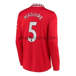 Maillot Manchester United Harry Maguire 5 Domicile Tenue pour Homme 2022-2023 Manche Longue Maillot Manchester United Harry Maguire 5 Domicile Tenue pour Homme 2022-2023 Manche Longue
