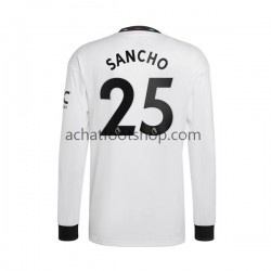 Maillot Manchester United Jadon Sancho 25 Extérieur Tenue pour Homme 2022-2023 Manche Longue