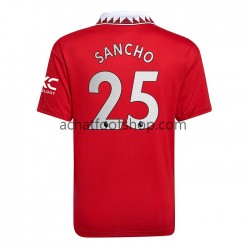 Maillot Manchester United Jadon Sancho 25 Domicile Tenue pour Homme 2022-2023 Manche Courte