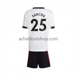 Maillot Manchester United Jadon Sancho 25 Extérieur Tenue pour Homme pour Enfant 2022-2023 Manche Courte