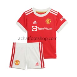 Maillot Manchester United Domicile Tenue pour Enfant 2021-2022 Manche Courte