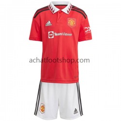 Maillot Manchester United Domicile Tenue pour Enfant 2022-2023 Manche Courte