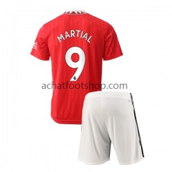 Maillot Manchester United Martial 9 Domicile Tenue pour Enfant 2022-2023 Manche Courte