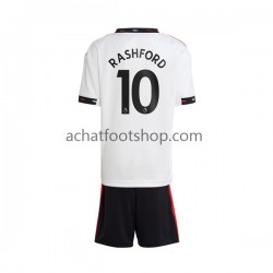 Maillot Manchester United Rashford 10 Extérieur Tenue pour Enfant 2022-2023 Manche Courte