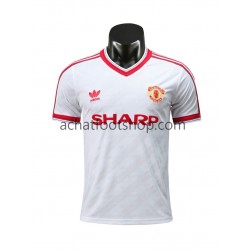 Maillot Manchester United Rétro Extérieur Tenue pour Homme 1986 Manche Courte