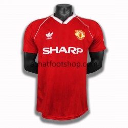Maillot Manchester United Rétro Domicile Tenue pour Homme 1988 Manche Courte