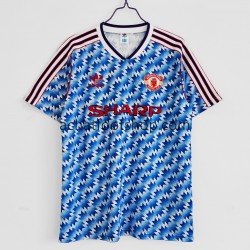 Maillot Manchester United Rétro Domicile Tenue pour Homme 1992 Manche Courte