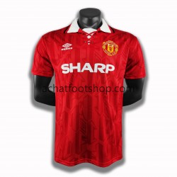 Maillot Manchester United Rétro Domicile Tenue pour Homme 1994 Manche Courte