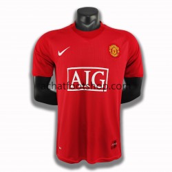 Maillot Manchester United Rétro Domicile Tenue pour Homme 2007-2008 Manche Courte