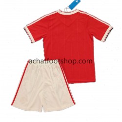 Maillot Manchester United Rétro Domicile Tenue pour Enfant 1984 Manche Courte