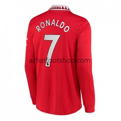 Maillot Manchester United Ronaldo 7 Domicile Tenue pour Homme 2022-2023 Manche Longue