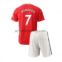 Maillot Manchester United Ronaldo 7 Domicile Tenue pour Enfant 2022-2023 Manche Courte