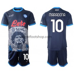 Maillot Naples Diego Maradona 10 Special 2 Domicile Tenue pour Enfant 2021-2022 Manche Courte
