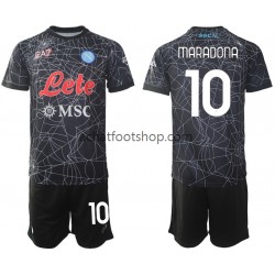 Maillot Naples Diego Maradona 10 Special Domicile Tenue pour Enfant 2021-2022 Manche Courte
