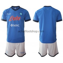 Maillot Naples Domicile Tenue pour Enfant 2021-2022 Manche Courte