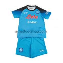 Maillot Naples Domicile Tenue pour Enfant 2022-2023 Manche Courte