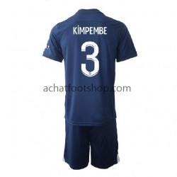 Maillot Paris Saint-Germain Kimpembe 3 Domicile Tenue pour Enfant 2022-2023 Manche Courte