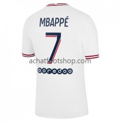 Maillot Paris Saint-Germain Mbappé Kylian 7 4ème Tenue pour Homme 2021-2022 Manche Courte
