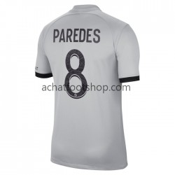 Maillot Paris Saint-Germain Leandro Paredes 8 Extérieur Tenue pour Homme 2022-2023 Manche Courte