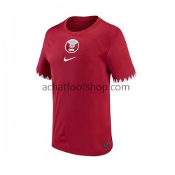 Maillot Qatar Domicile Tenue pour Homme Coupe du Monde 2022 Manche Courte