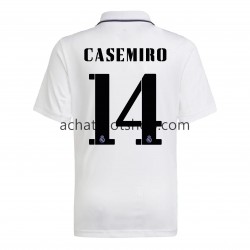 Maillot Real Madrid Casemiro 14 Domicile Tenue pour Homme 2022-2023 Manche Courte
