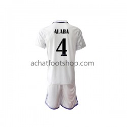 Maillot Real Madrid David Alaba 4 Domicile Tenue pour Enfant 2022-2023 Manche Courte