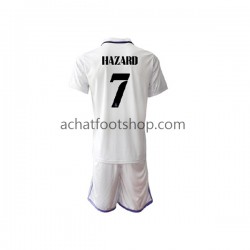 Maillot Real Madrid Eden Hazard 7 Domicile Tenue pour Enfant 2022-2023 Manche Courte