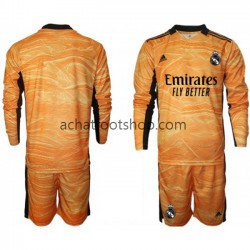 Maillot Real Madrid Gardien Extérieur Tenue pour Enfant 2021-2022 Manche Longue